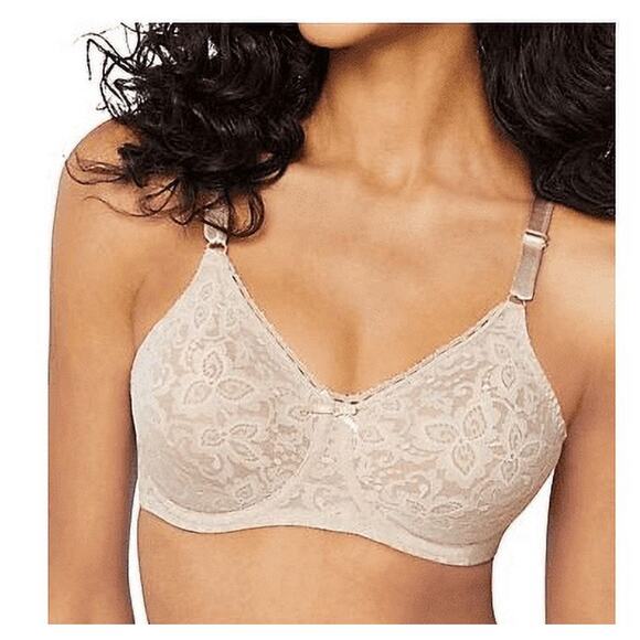 Bali Lace and Smooth Seamless Cup Underwire Bra 40D Taupe  NWT - Picture 1 of 7